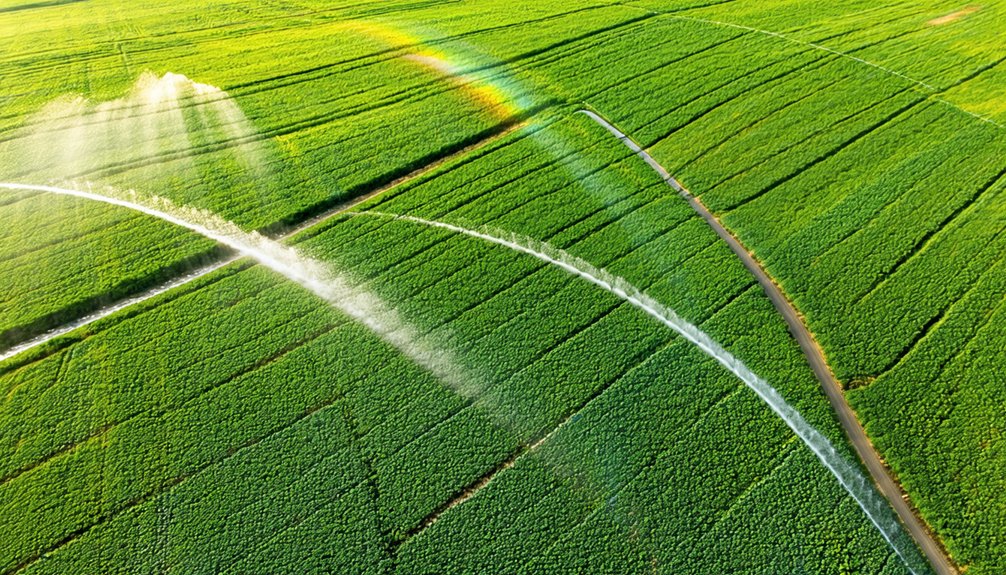 efficient crops watering system