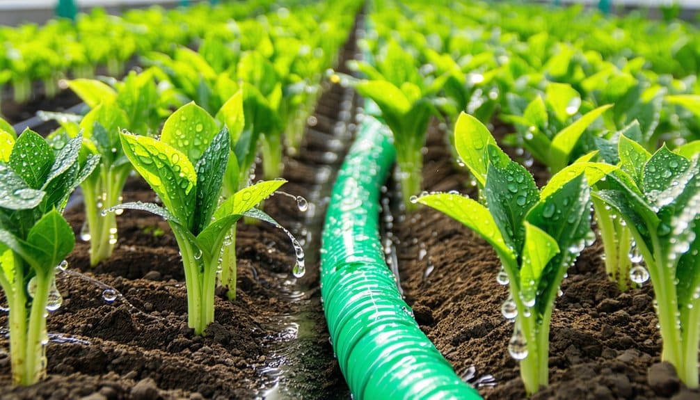 efficient drip irrigation installation