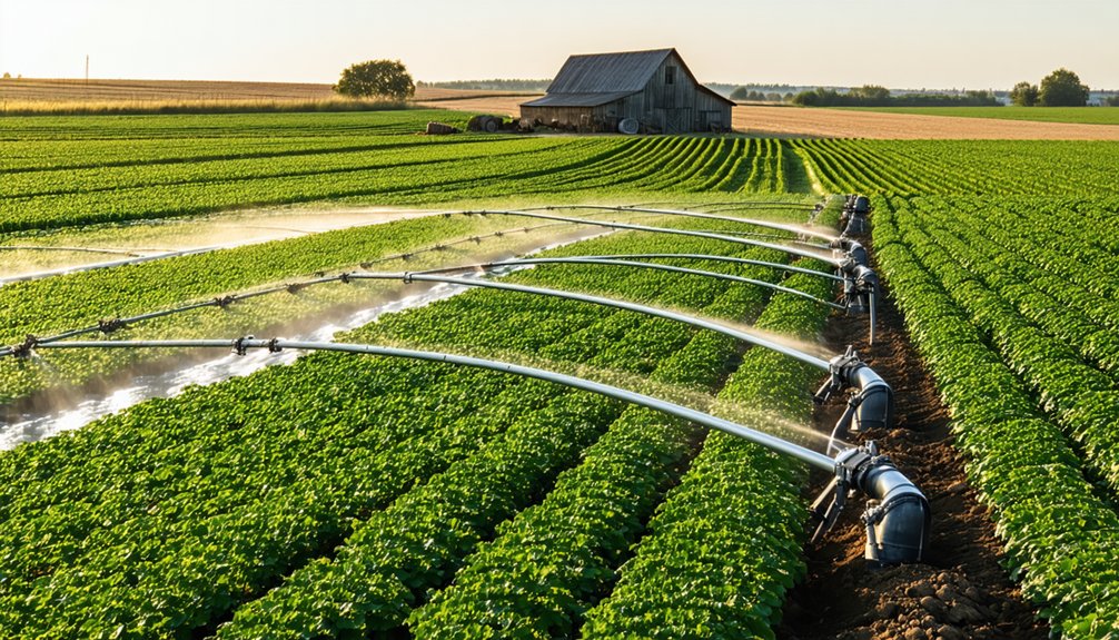 efficient water distribution farming