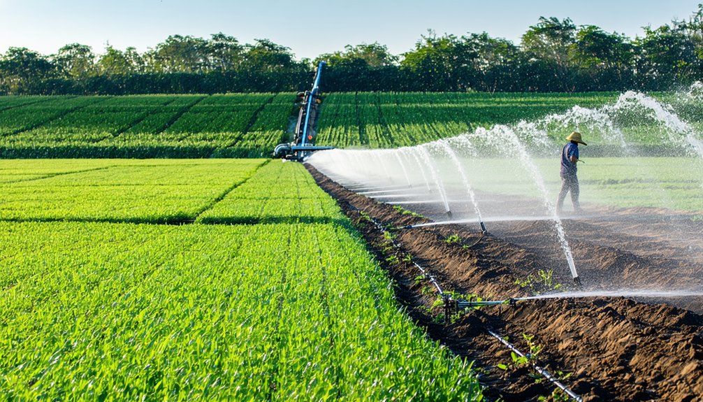 side roll irrigation components