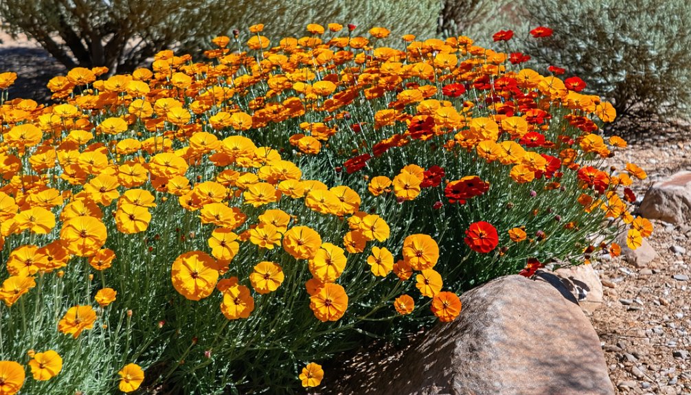 vibrant fall landscape blooms