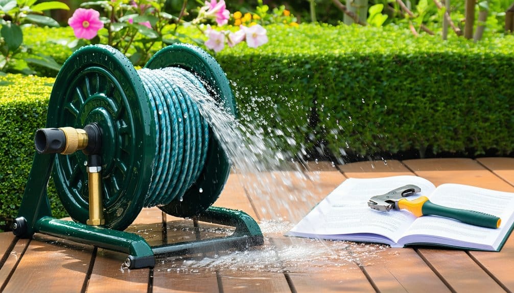 hose reel irrigation installation