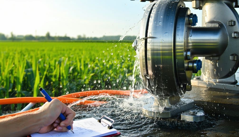 selecting an irrigation pump