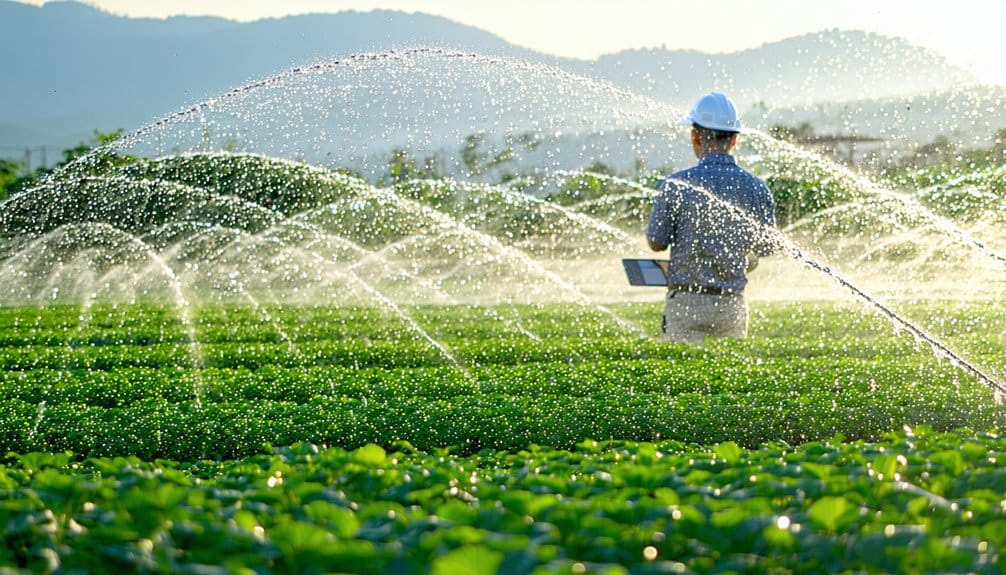 smart efficient sprinkler irrigation