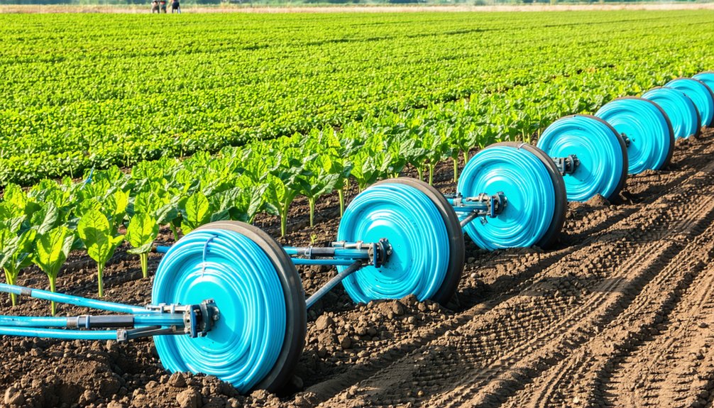 wheel line irrigation installation process
